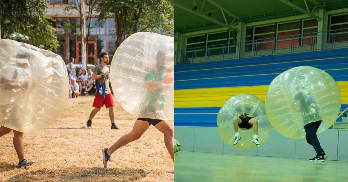 bubble football