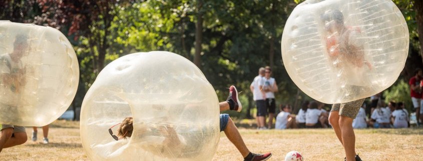 bubble football