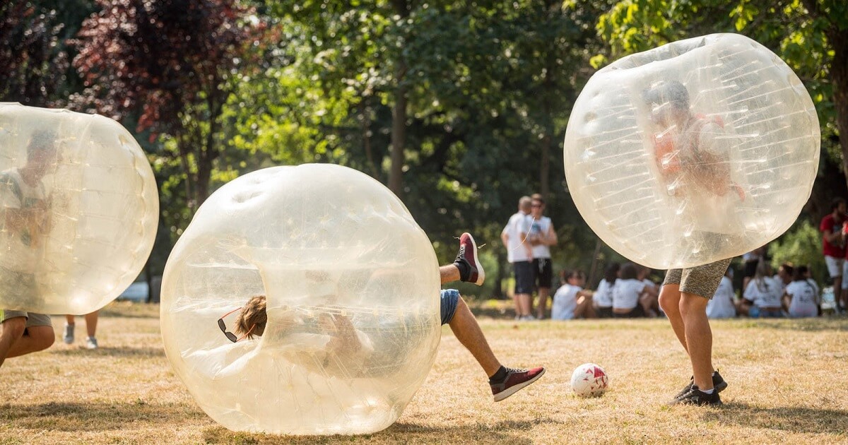 bubble football history